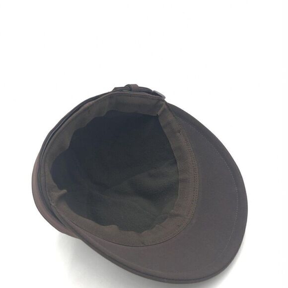 NWOT PRADA Brown Nylon Riding Cap Size M - Picture 6 of 11
